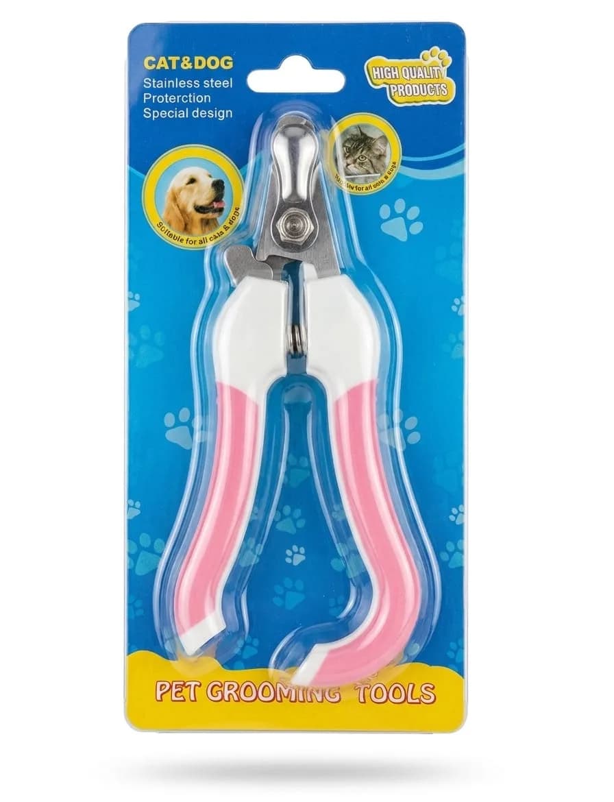 Premium Pink Pet Nail Clipper with Safety Guard