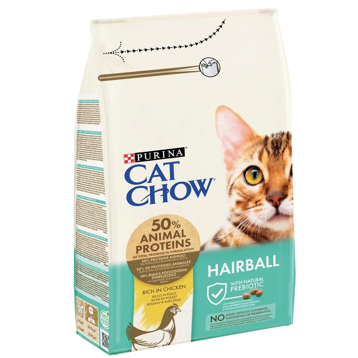 Purina cat chow hairball control Rich in Chicken Dry Cat Food 1.5KG