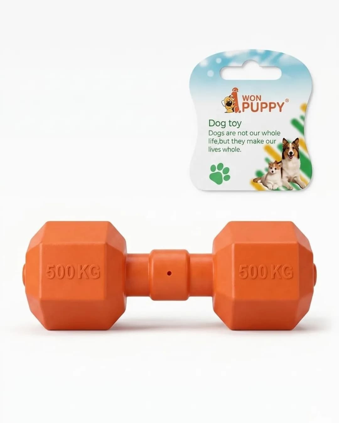 WonPuppy "Strongman" Squeaky Dumbbell